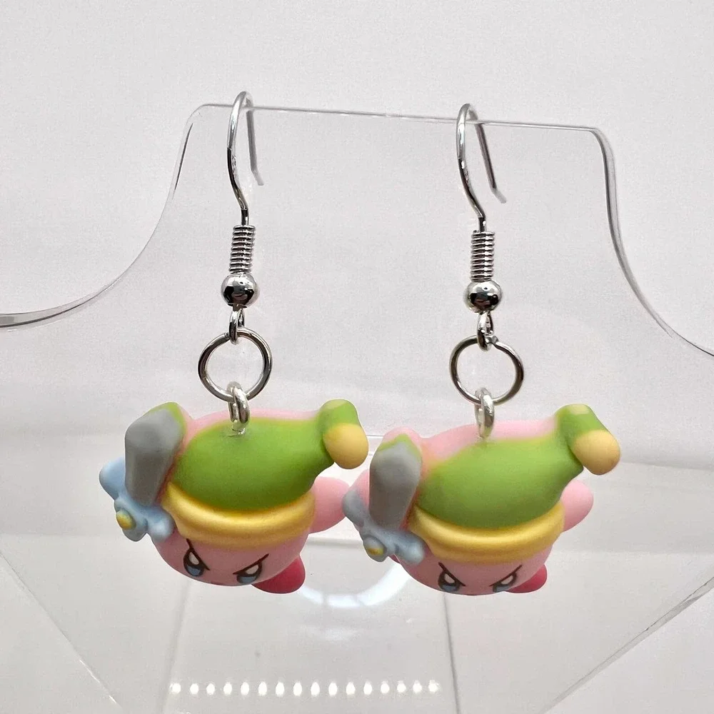 Kirby Earrings - Legend of Zelda Earrings - Gamer Earrings - Nintendo Earrings